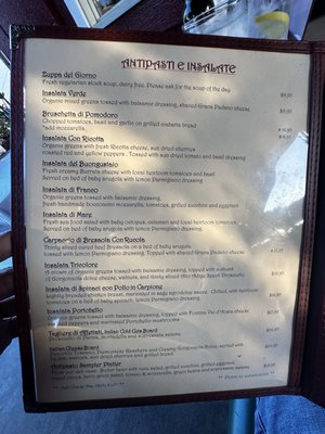 Menu photo 2 Via Maestra 42 Santa Barbara, CA