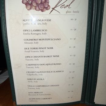 Dat's Italian - Red wine menu - Italian Near Me - Colorado Springs, Colorado Dat's Italian - Red wine menu - Italian Near Me - Colorado Springs, Colorado