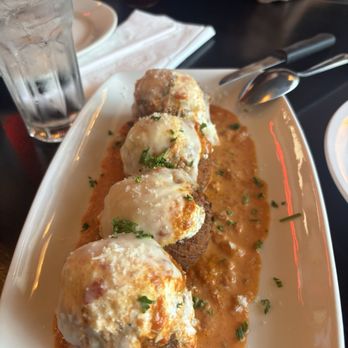 Ungaro Coal Fired Pizza Cafe - Risotto balls with vodka sauce - Pizza Near Me - Staten Island, New York Ungaro Coal Fired Pizza Cafe - Risotto balls with vodka sauce - Pizza Near Me - Staten Island, New York