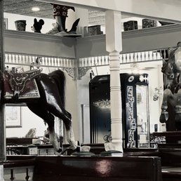 the interior of a museum