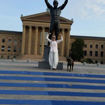 Rocky Steps - Rocky Steps with me and a kind lady's dog - Landmarks & Historical Buildings Near Me - Philadelphia, Pennsylvania