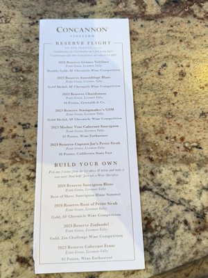 Menu photo 1 Concannon Vineyard Livermore, CA Menu photo 1 Concannon Vineyard Livermore, CA