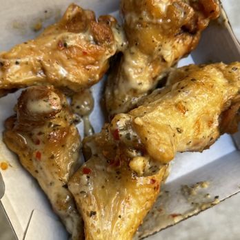 Buffalo Wild Wings - Parmesan garlic traditional wings (tastes like concentrated Alfredo sauce, avoid) - Chicken Wings Near Me - Irvine, California Buffalo Wild Wings - Parmesan garlic traditional wings (tastes like concentrated Alfredo sauce, avoid) - Chicken Wings Near Me - Irvine, California