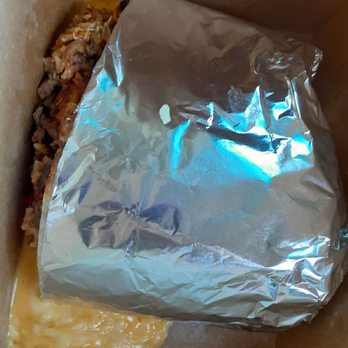Fatima's Grill - Half of the quesoserita burrito it was so big they had to put it in 2 boxes - Mediterranean Near Me - Downey, California