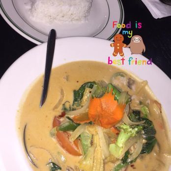 Celadon Thai Restaurant - Their coconut soup, pineapple curry sauce entree with shrimp or vegetables, and calamari appetizer is just heaven in my mouth - Thai Near Me - Latham, New York Celadon Thai Restaurant - Their coconut soup, pineapple curry sauce entree with shrimp or vegetables, and calamari appetizer is just heaven in my mouth - Thai Near Me - Latham, New York