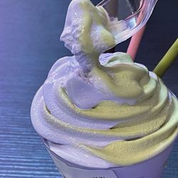 Ube/matcha swirl