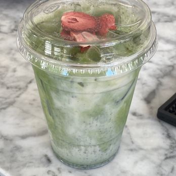 Jin Jin Matcha - strawberry matcha - Tea Rooms Near Me - Tacoma, Washington
