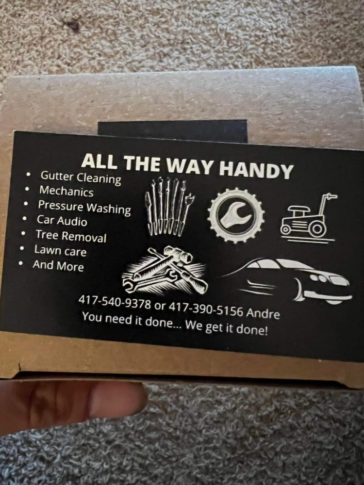 ALL THE WAY HANDY Neosho, Missouri Pressure Washers Phone Number