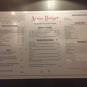 Acme Burger - Burgers Near Me - Cotati, California Acme Burger - Burgers Near Me - Cotati, California