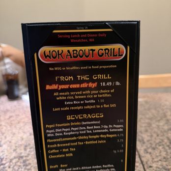 Wok About Grill - Menú - Chinese Near Me - Wenatchee, Washington Wok About Grill - Menú - Chinese Near Me - Wenatchee, Washington