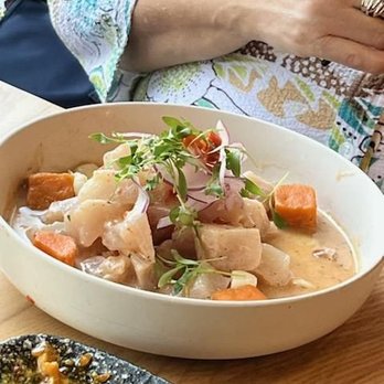Yunta Nikkei - The authentic Ceviche that I ordered, I'm in heaven. Great bite sizes. - Peruvian Near Me - Charlotte, North Carolina