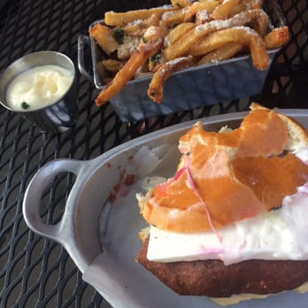 Met Back Bay - Falafel burger and met fries. So bang-able. - New American Near Me - Boston, Massachusetts Met Back Bay - Falafel burger and met fries. So bang-able. - New American Near Me - Boston, Massachusetts