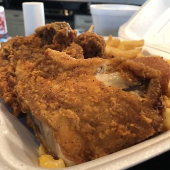 High Cotton BBQ - Restaurant was packed so we got it to go! Phenomenal fried chicken from High Cotton. - Barbeque Near Me - Kitty Hawk, North Carolina