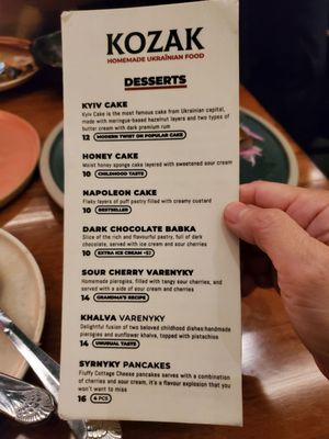 Menu photo 4 Kozak Ukrainian Restaurant Vancouver, BC Menu photo 4 Kozak Ukrainian Restaurant Vancouver, BC
