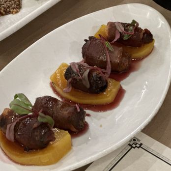 Aqua Terra Bistro - Bacon Wrapped Dates - Southern Near Me - Buford, Georgia Aqua Terra Bistro - Bacon Wrapped Dates - Southern Near Me - Buford, Georgia