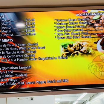 Fritura Kings - a menu on a large screen - Spanish Near Me - Reading, Pennsylvania Fritura Kings - a menu on a large screen - Spanish Near Me - Reading, Pennsylvania