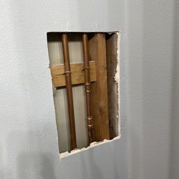 Before: bathroom wall Before: bathroom wall