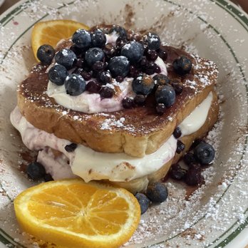Sly Fox Den Too - Stuffed Blueberry French Toast - American Near Me - Charlestown, Rhode Island Sly Fox Den Too - Stuffed Blueberry French Toast - American Near Me - Charlestown, Rhode Island
