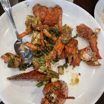 Happy Bee Kitchen - Yes, I ate before taking the photo! Lobster with house sauce. - Chinese Near Me - Artesia, California