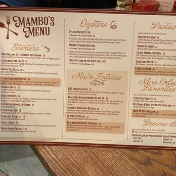 Mambo’s - Memu - Cajun/Creole Near Me - New Orleans, Louisiana Mambo’s - Memu - Cajun/Creole Near Me - New Orleans, Louisiana