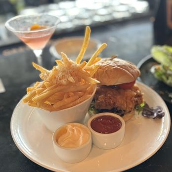 Post Kitchen and Bar - Chicken sandwich with truffle fries - New American Near Me - Bradenton, Florida