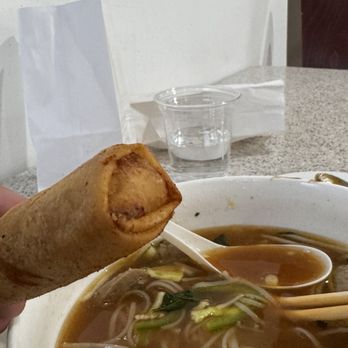 Pho Banh Mi Che Cali - Special Combination Pho and egg roll - Vietnamese Near Me - Pasadena, California