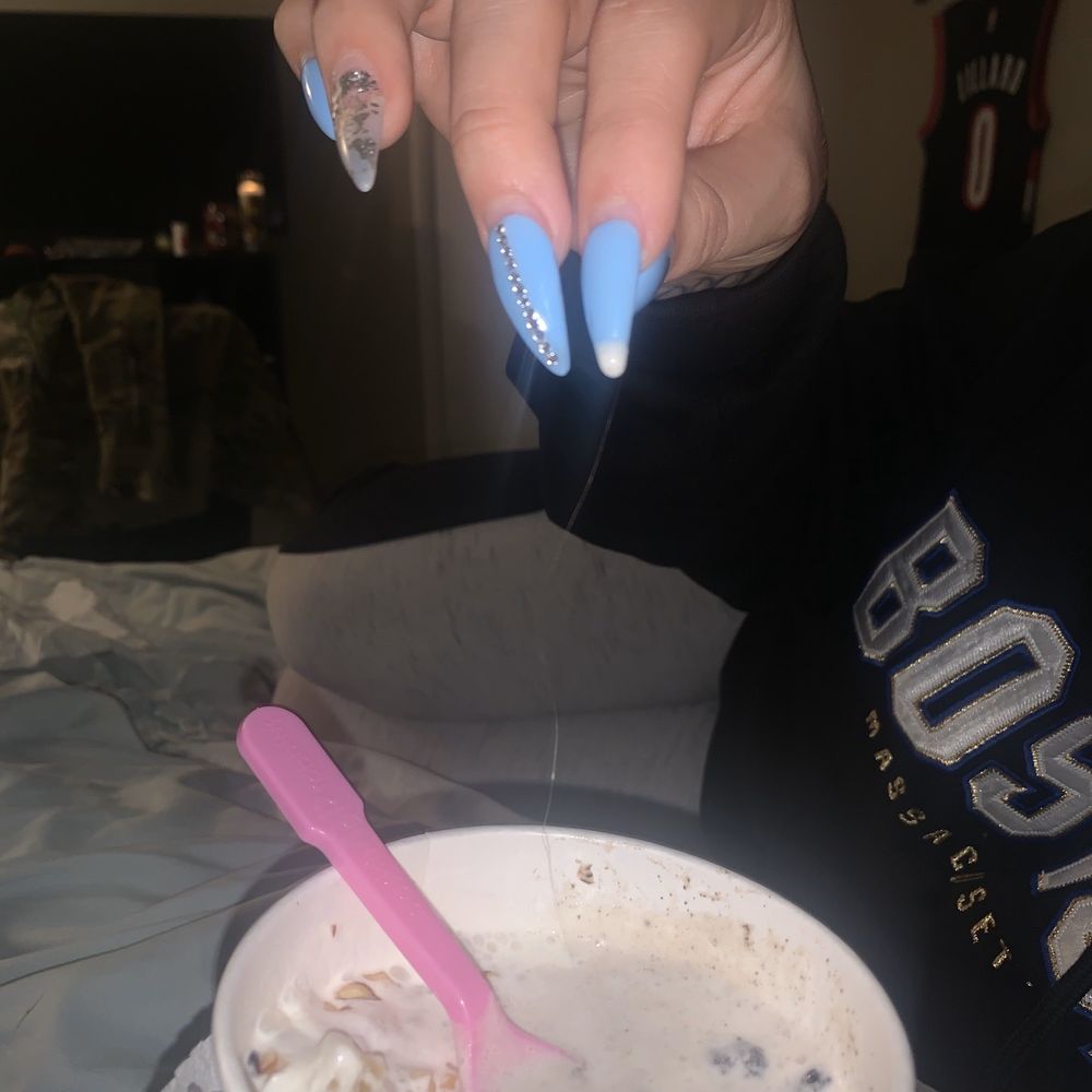I found a hair while I was mixing my ice cream I found a hair while I was mixing my ice cream