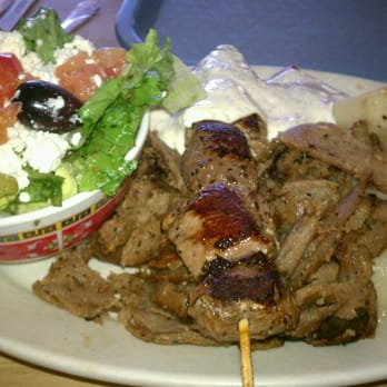 Olympia Cafe - lamb and gyros platter - Greek Near Me - Albuquerque, New Mexico