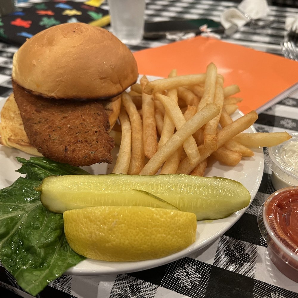 New Wave Seafood - Kids Kid's Junior Fried Fish Sandwich - Seafood Near Me - Wantagh, New York