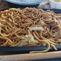 China King - The Shrimp LoMein is excellent. The serving size is huge. The picture was after I was finished eating.