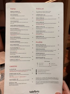 Menu photo 4 Telefèric Barcelona Scottsdale, AZ Menu photo 4 Telefèric Barcelona Scottsdale, AZ