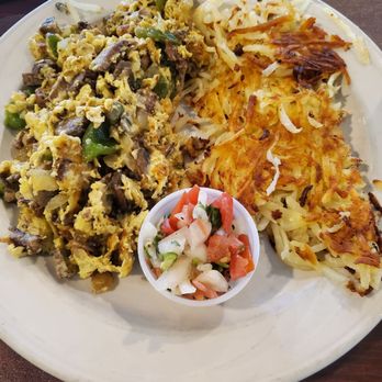 Los Altos Breakfast Lunch - I meant Tri-tip scramble not Benedict. The flavor in this and the cook of the meat was incredible! - New American Near Me - Sparks, Nevada