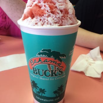 Bahama Buck's - Strawberry Cream! It's delicious! - Shaved Ice Near Me - Tempe, Arizona Bahama Buck's - Strawberry Cream! It's delicious! - Shaved Ice Near Me - Tempe, Arizona