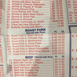 Dragon Chinese Food - Seafood, pork, beef dishes