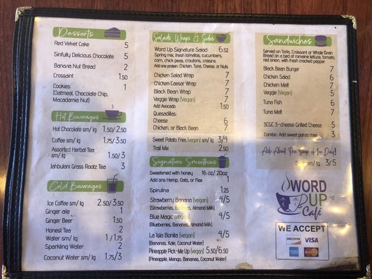 Menu photo 1 Word Up Cafe Brooklyn, NY
