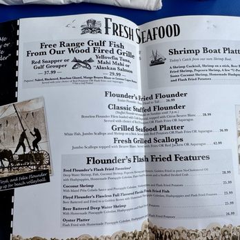 Flounder's Chowder House - Menu - Seafood Near Me - Gulf Breeze, Florida