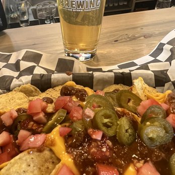 Black Laboratory Brewing - Loaded Beer cheese Nachos and a Bindi Blonde Ale - Breweries Near Me - San Antonio, Texas Black Laboratory Brewing - Loaded Beer cheese Nachos and a Bindi Blonde Ale - Breweries Near Me - San Antonio, Texas