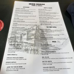 Iron Horse Pub - Menu