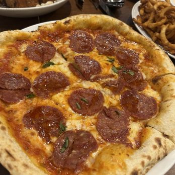 Savoir - Pepperoni Pizza with Hot Honey - Breakfast & Brunch Near Me - Houston, Texas Savoir - Pepperoni Pizza with Hot Honey - Breakfast & Brunch Near Me - Houston, Texas