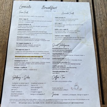 Limonada Bar + Brunch - Menu - Breakfast & Brunch Near Me - Miami Beach, Florida