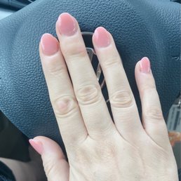 Powder nails with extensions Powder nails with extensions