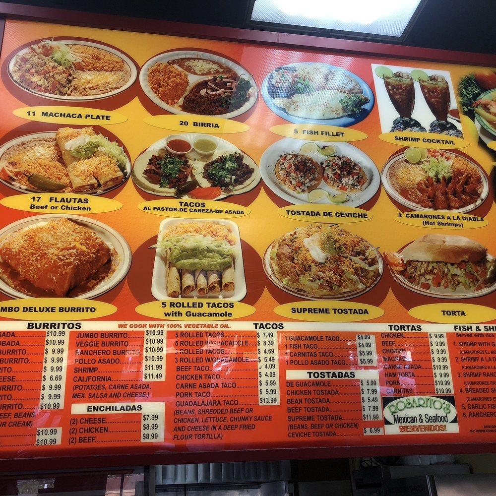 Rosarito's Mexican And Seafood - Menu - Mexican Near Me - Lakeside, California