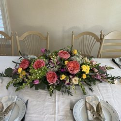 Brick by Brick Floral - Centerpiece arrangement for dining room table