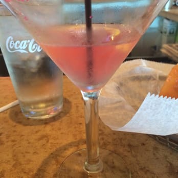 Logan's Roadhouse - Cosmo with sugar. It was great but I prefer classic sugar over the pink rock sugar they use on their cocktails.Still good though - Barbeque Near Me - Dickinson, Texas Logan's Roadhouse - Cosmo with sugar. It was great but I prefer classic sugar over the pink rock sugar they use on their cocktails.Still good though - Barbeque Near Me - Dickinson, Texas