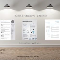 Resumes Today - Sample resumes! Visit our website for more!