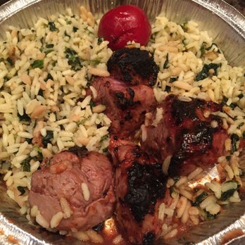 New Bridge Cafe - Lamb tips with rice. I highly recommend passing on these. - Barbeque Near Me - Chelsea, Massachusetts