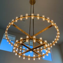 Vitality Electric - High ceiling chandelier installation