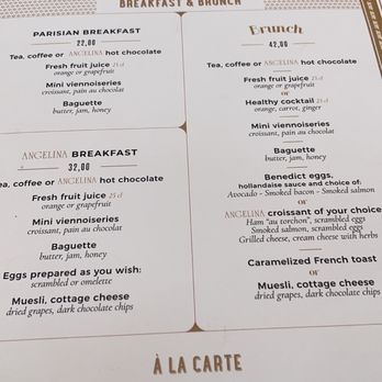 Angelina - Menu - Breakfast & Brunch Near Me - Paris, 75
