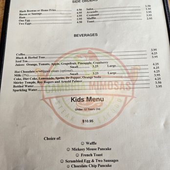 Cambria Mimosas - Menu - American Near Me - Cambria, California