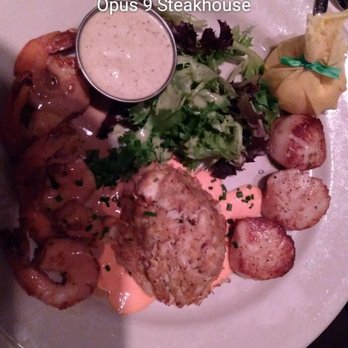Opus 9 Steakhouse - Seafood trio - Steakhouses Near Me - Williamsburg, Virginia Opus 9 Steakhouse - Seafood trio - Steakhouses Near Me - Williamsburg, Virginia